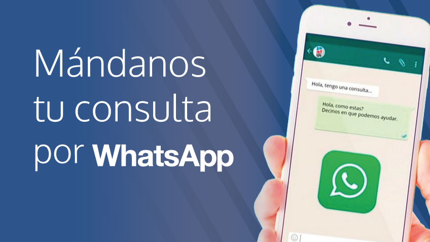 Mandanos un whatsapp